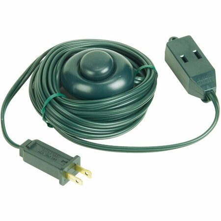 ALL-SOURCE 15 Ft. 18/2 Green Extension Cord with Foot Switch FS-PT2182-15X-GR